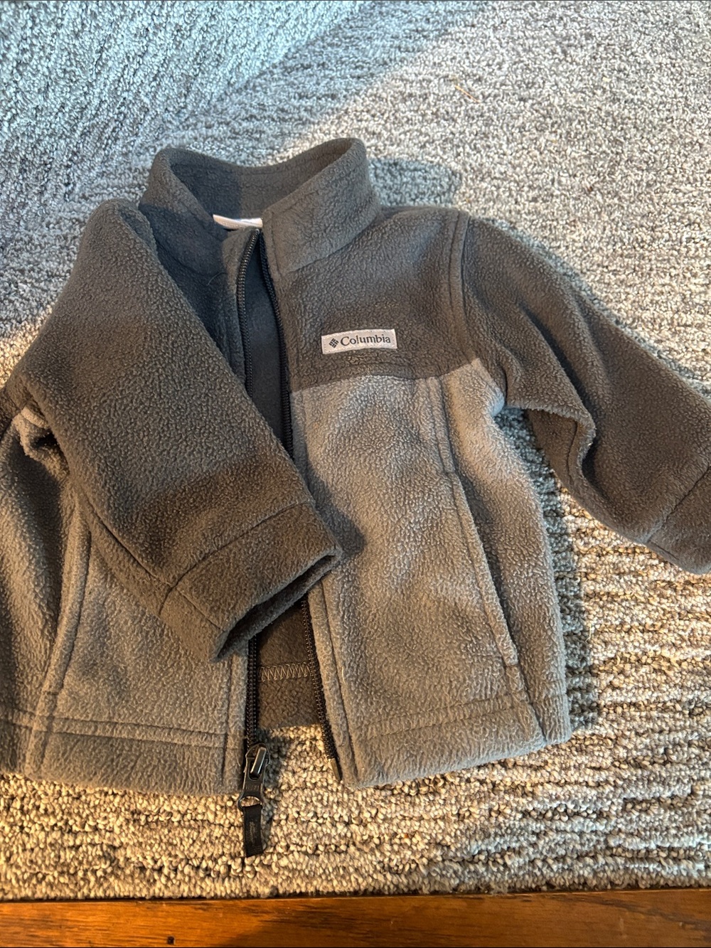 Columbia Kids Two-Tone Gray Fleece Jacket